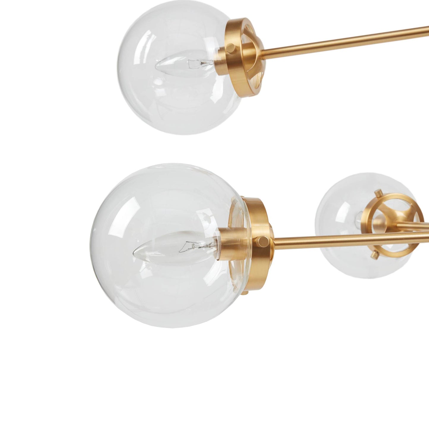 INK+IVY 8-Light Metal Chandelier with Globe Bulbs