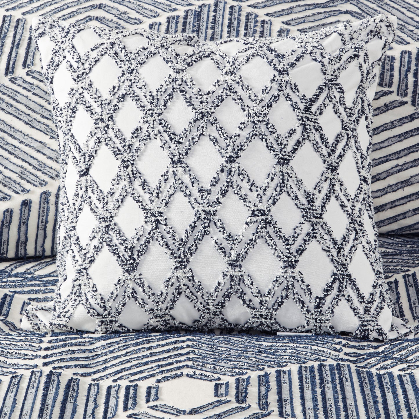 INK+IVY Cotton Jacquard Duvet Cover Set
