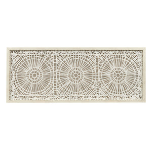 Henna Framed Medallion Rice Paper Shadow Box Wall Decor