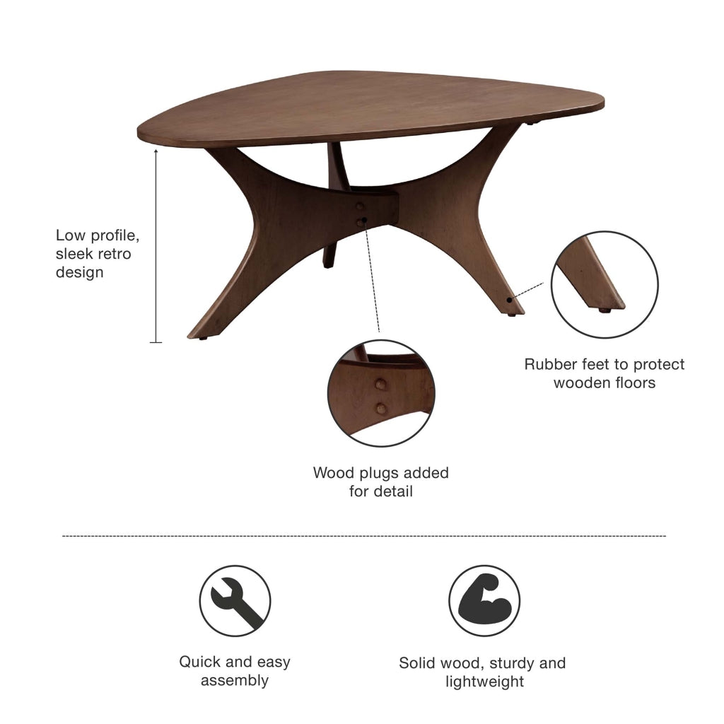 INK+IVY Triangle Wood Coffee table