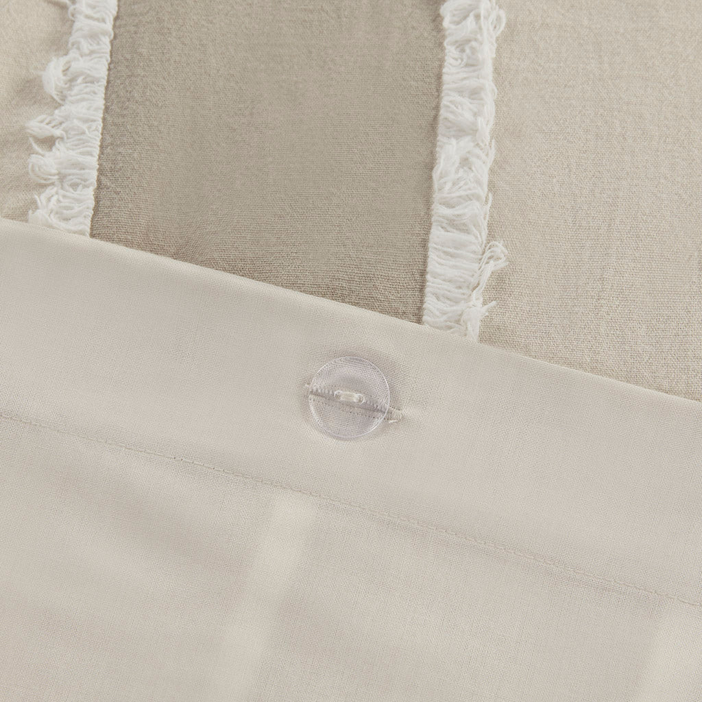 INK+IVY 3 Piece Striped Cotton Duvet Cover Set