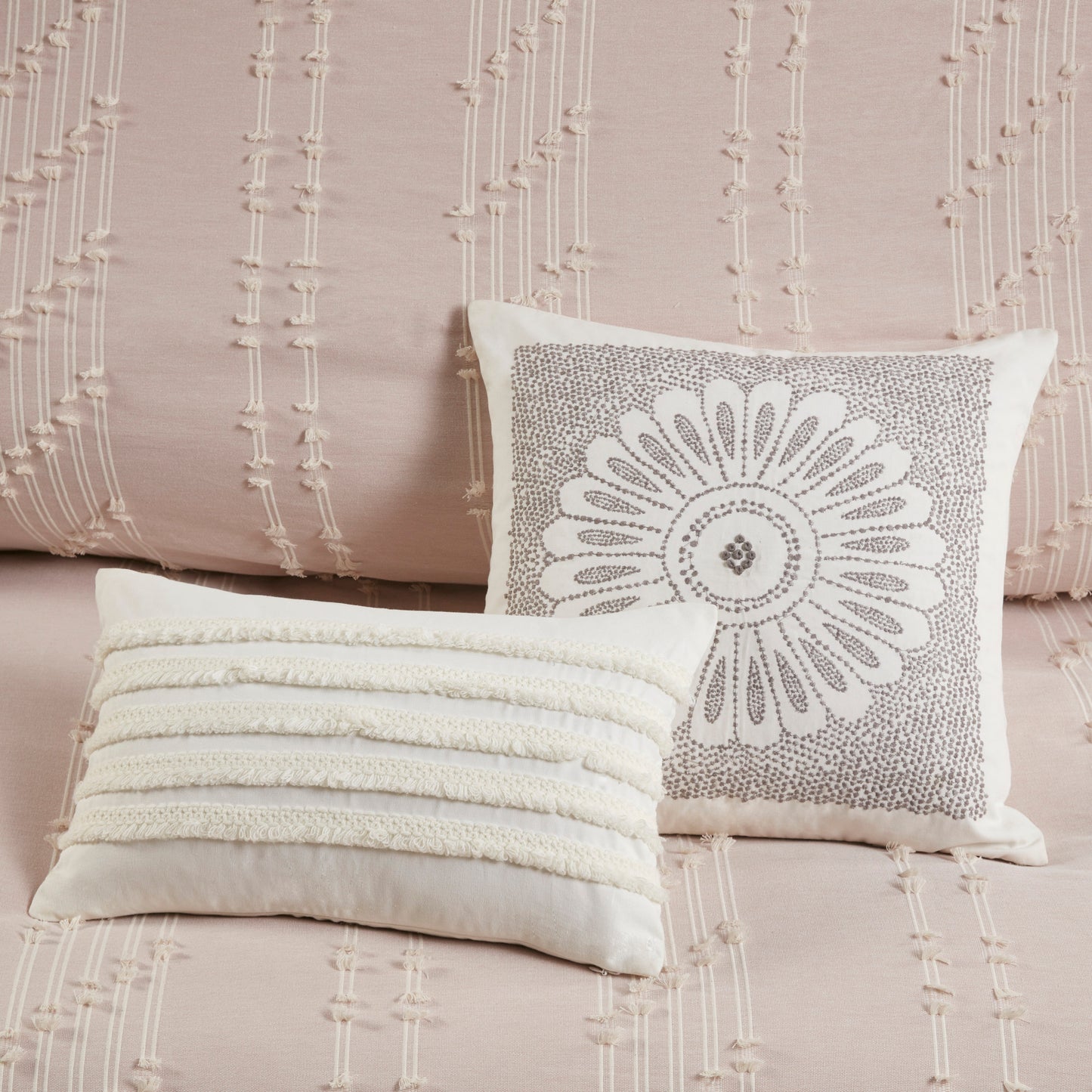 INK+IVY 3 Piece Cotton Jacquard Comforter Set