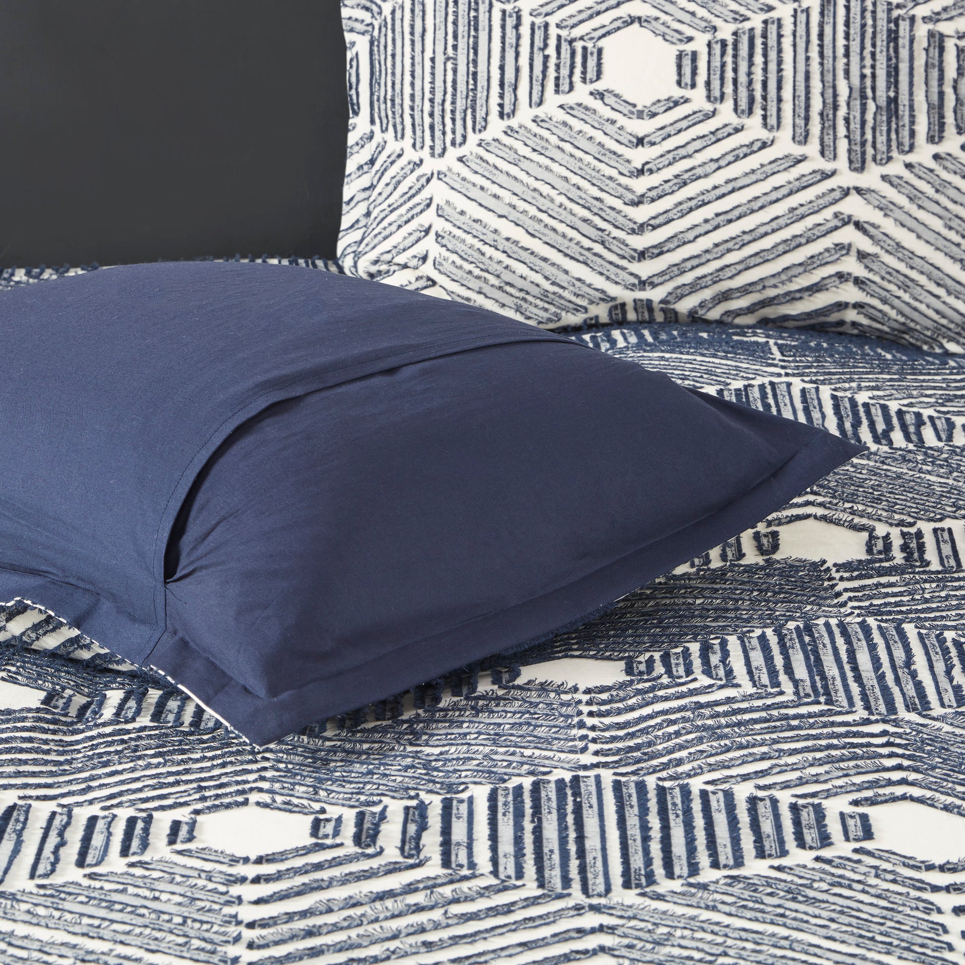 INK+IVY Cotton Jacquard Duvet Cover Set