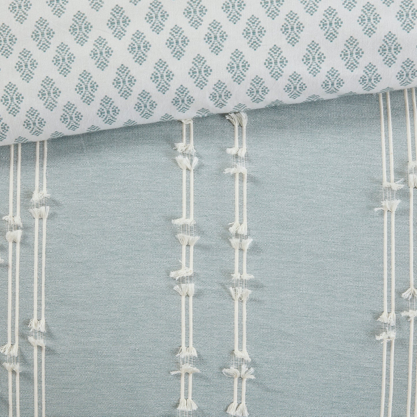 INK+IVY 3 Piece Cotton Jacquard Comforter Set