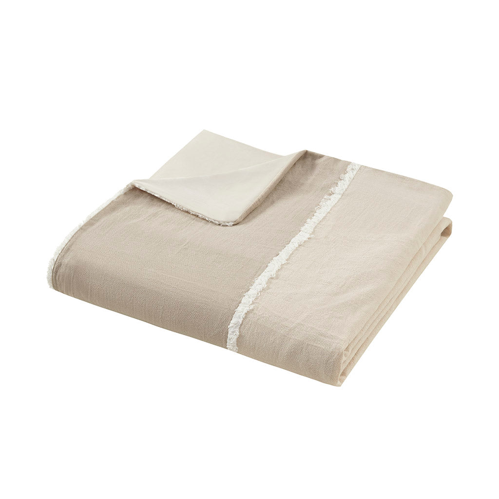 INK+IVY 3 Piece Striped Cotton Duvet Cover Set