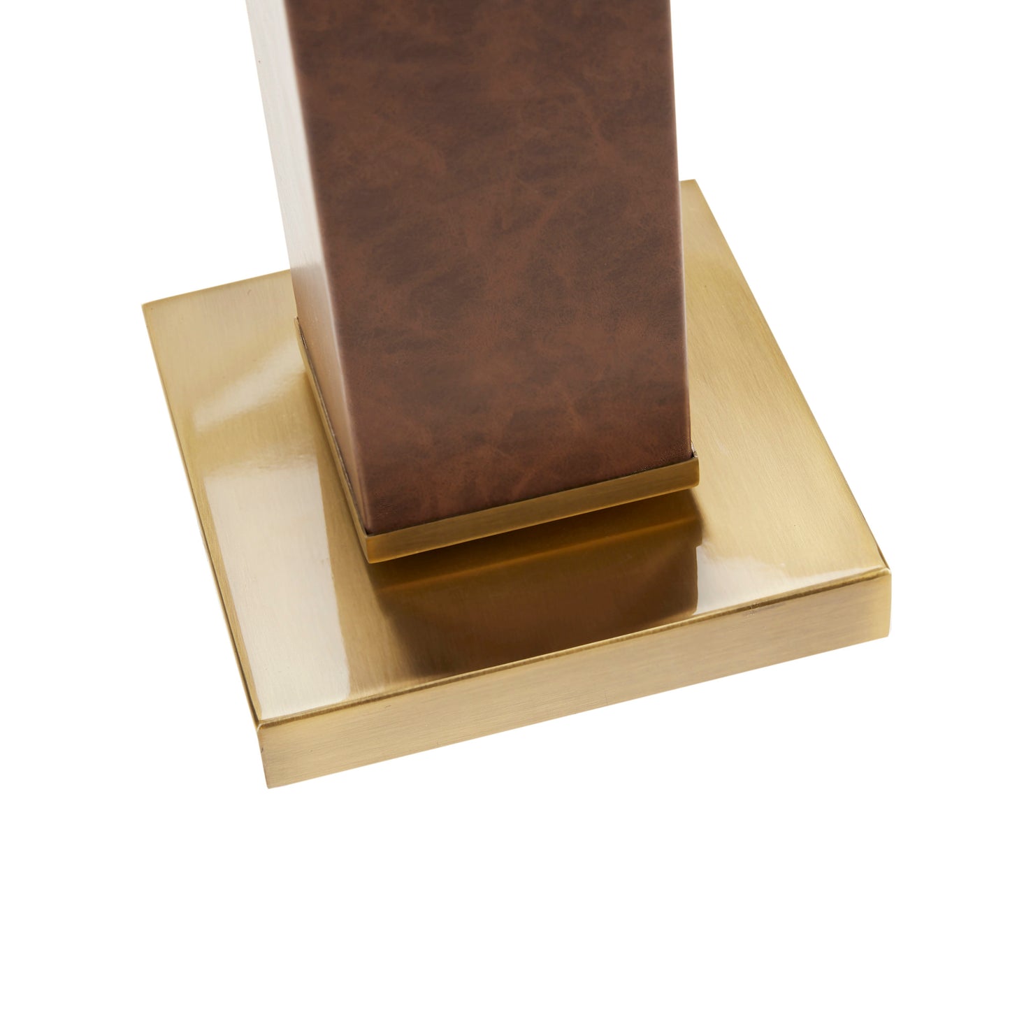 INK+IVY Faux Leather Table Lamp