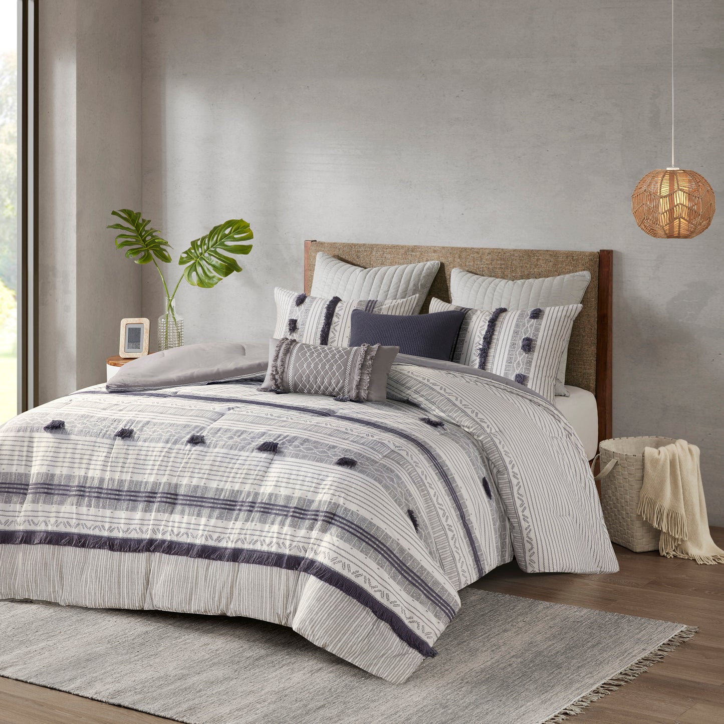 INK+IVY 3 Piece Cotton Comforter Set