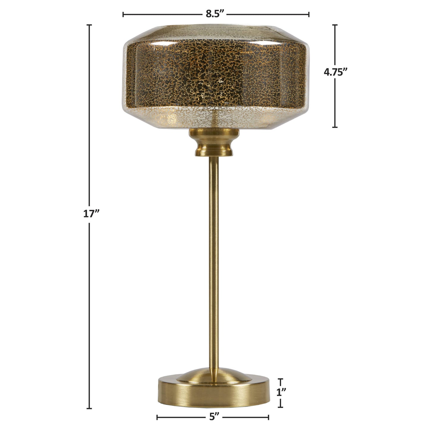 INK+IVY 17" Mercury Glass Table Lamp