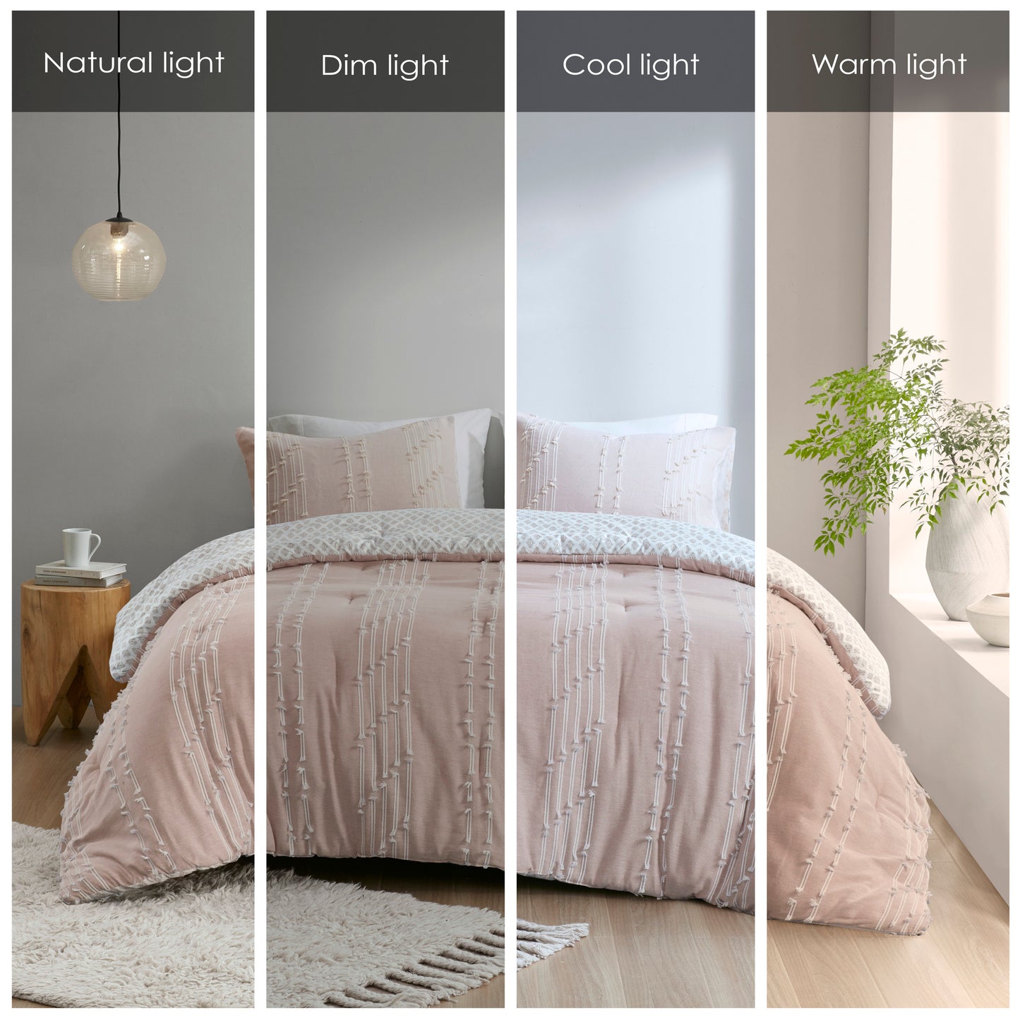 INK+IVY 3 Piece Cotton Jacquard Comforter Set