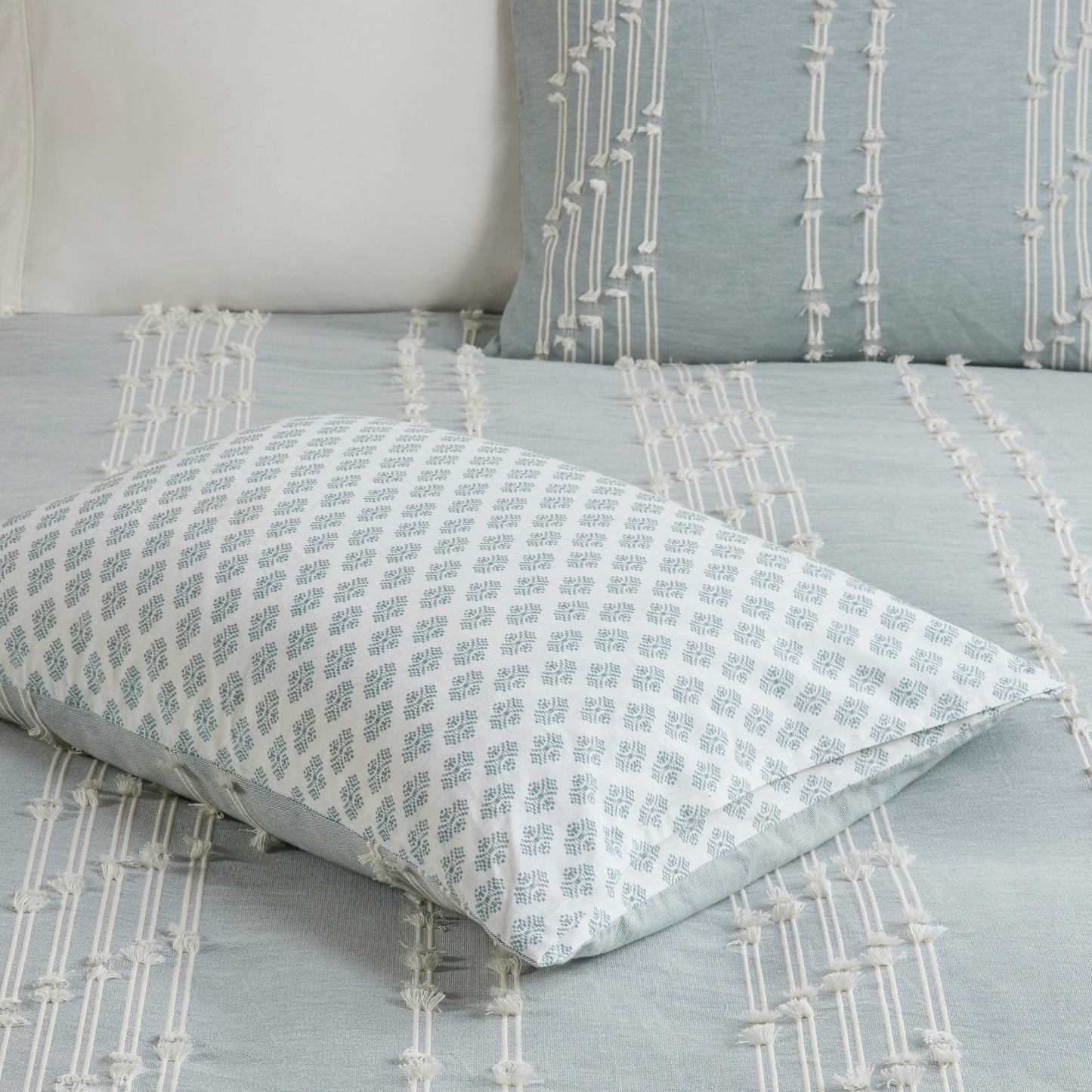INK+IVY 3 Piece Cotton Jacquard Comforter Set