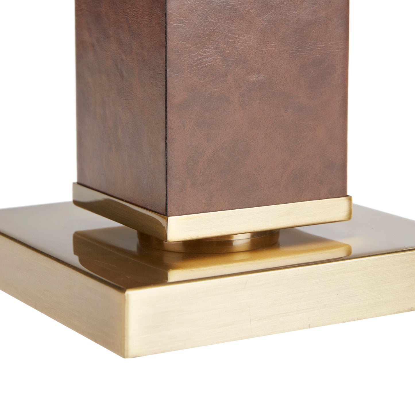 INK+IVY Faux Leather Table Lamp