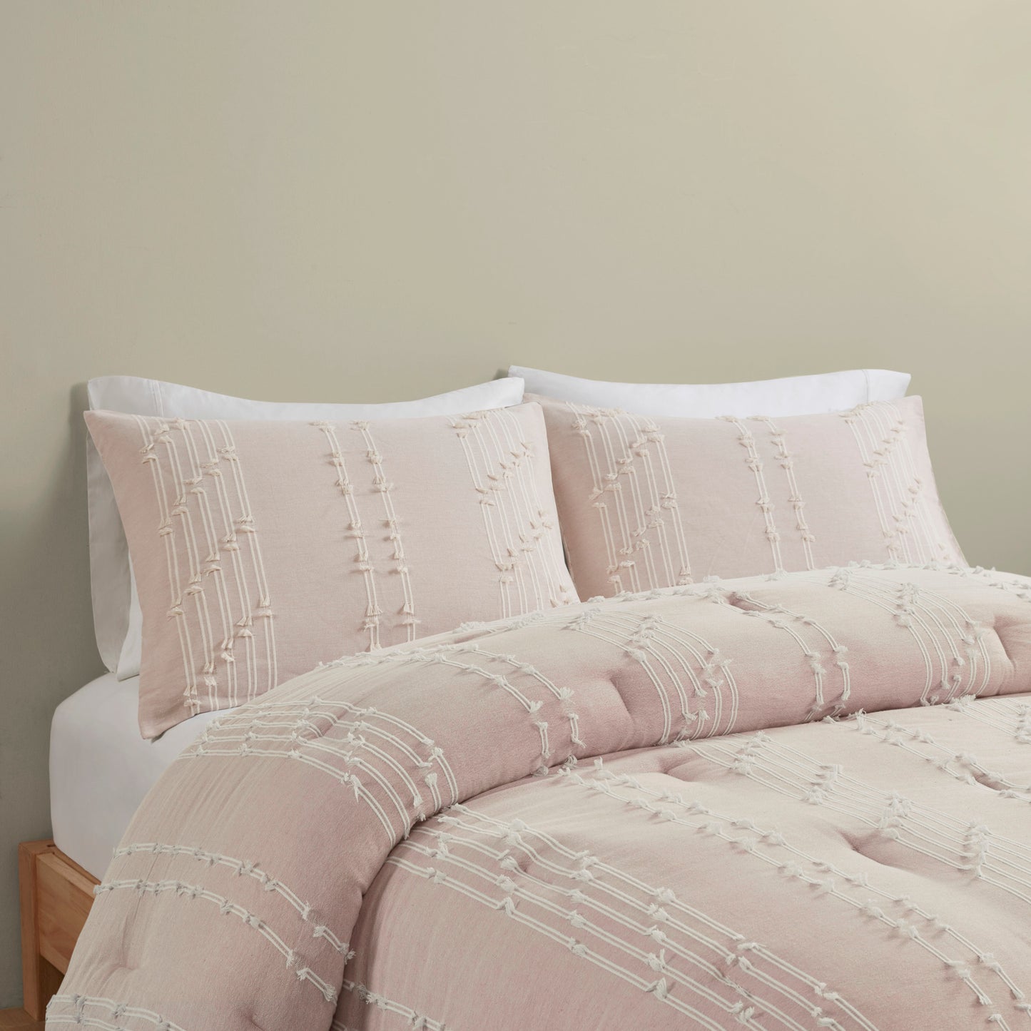 INK+IVY 3 Piece Cotton Jacquard Comforter Set