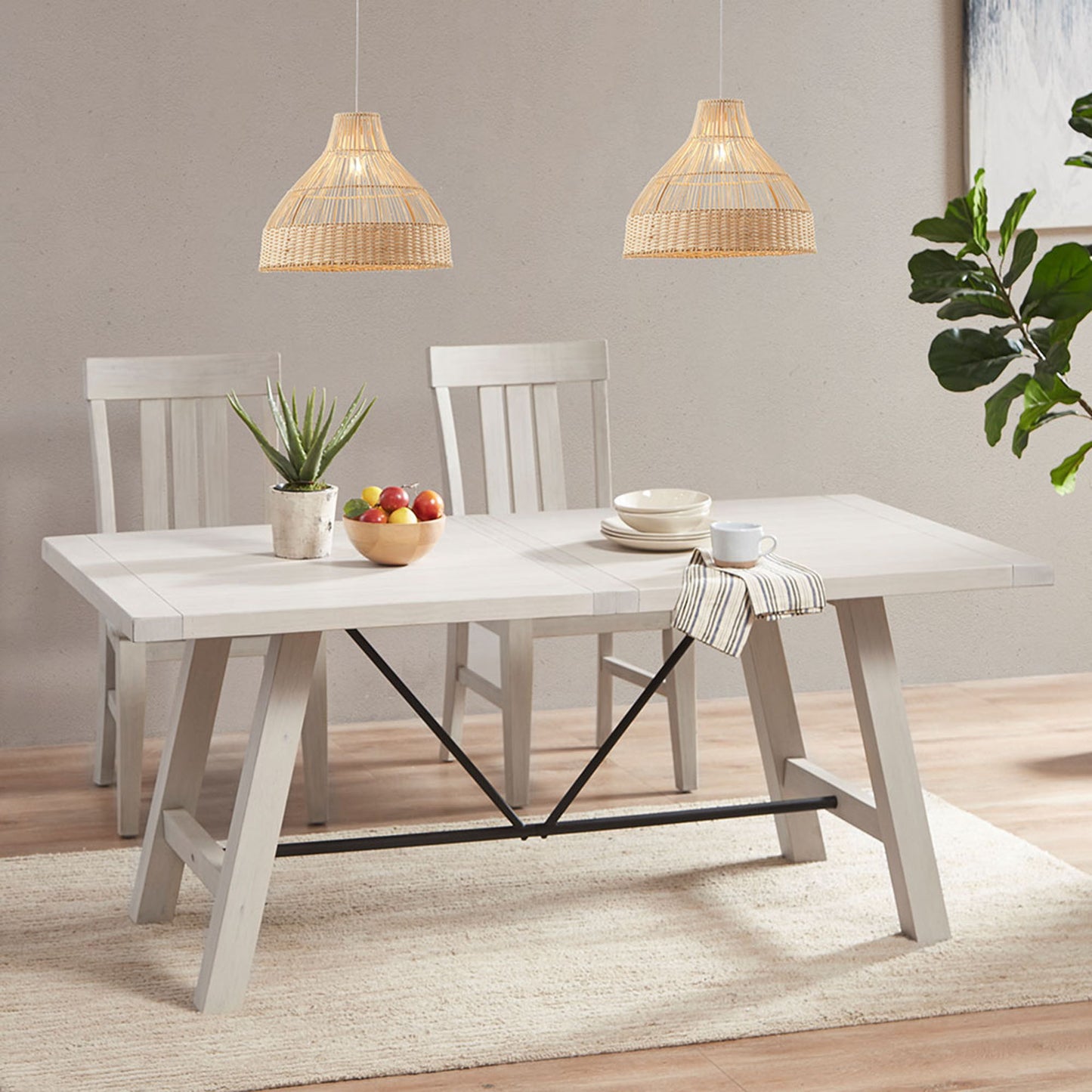 INK+IVY Bell Shaped Bamboo Pendant