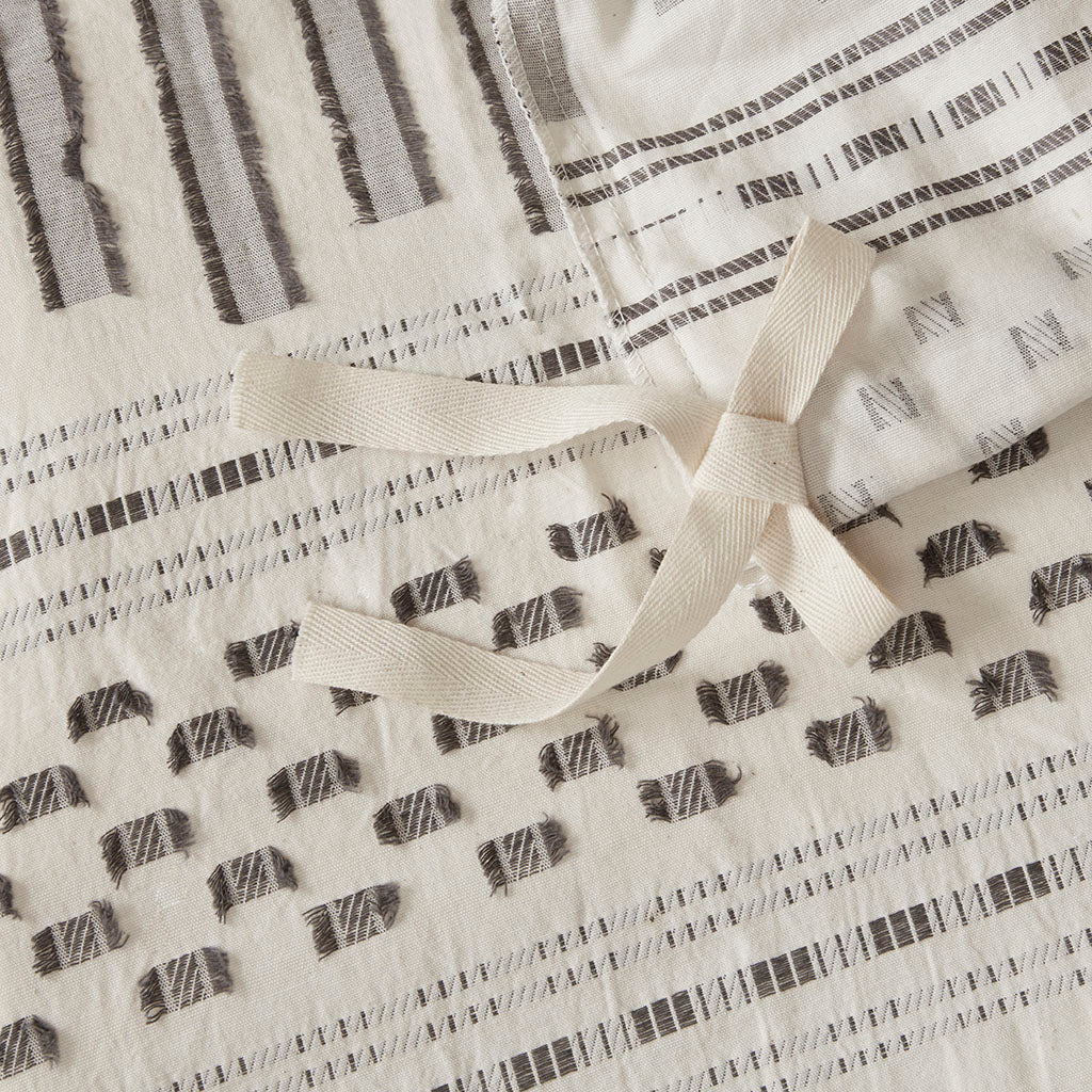 INK+IVY Cotton Jacquard Duvet Cover Mini Set