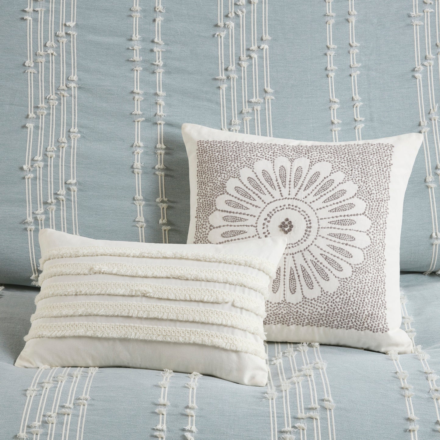 INK+IVY 3 Piece Cotton Jacquard Comforter Set