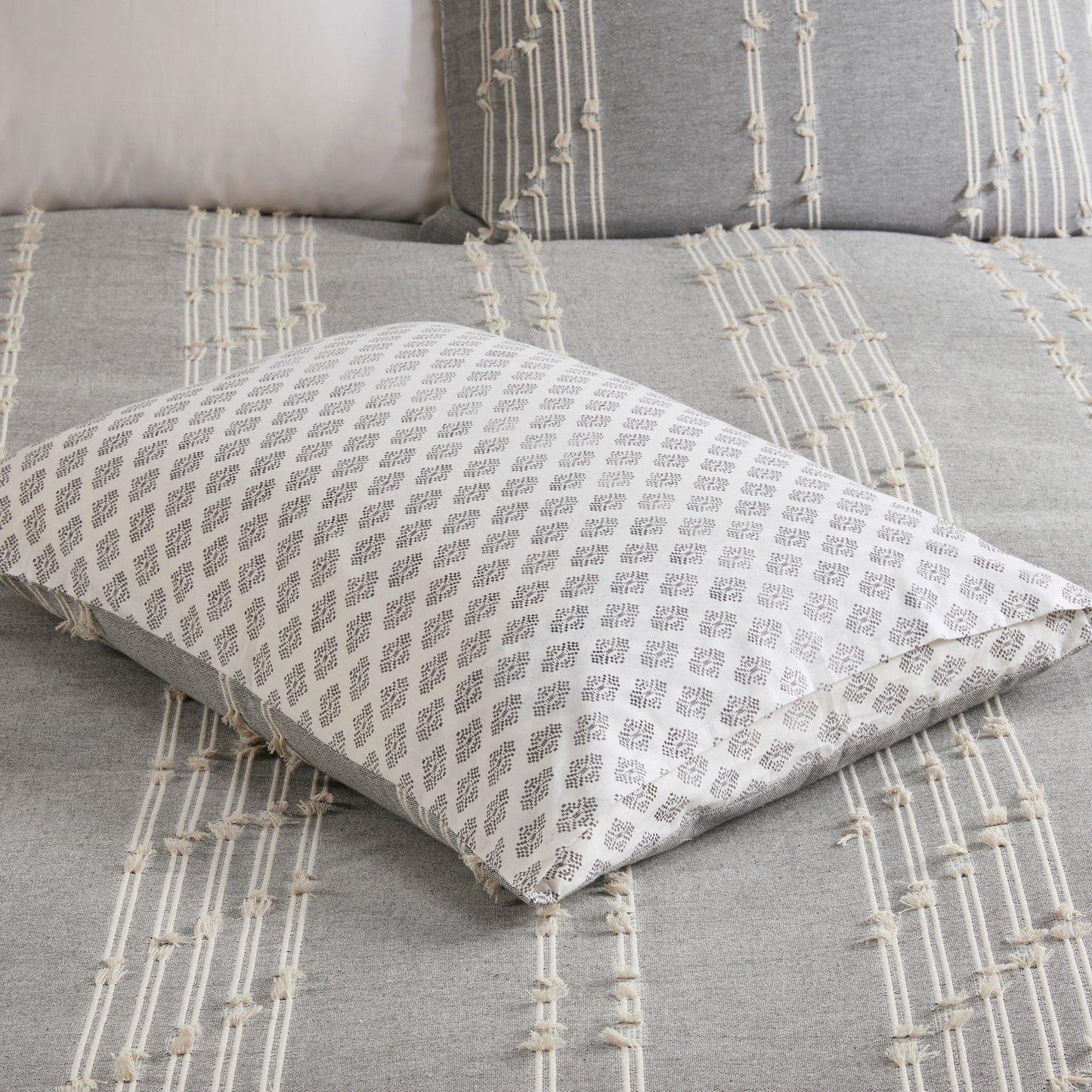 INK+IVY 3 Piece Cotton Jacquard Comforter Set