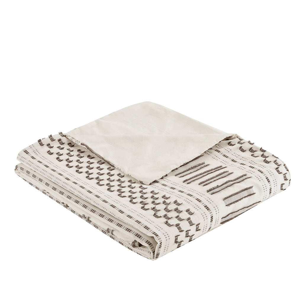 INK+IVY Cotton Jacquard Duvet Cover Mini Set