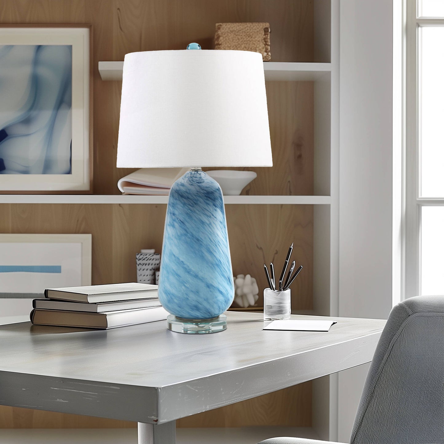INK+IVY Confetti Glass Table Lamp