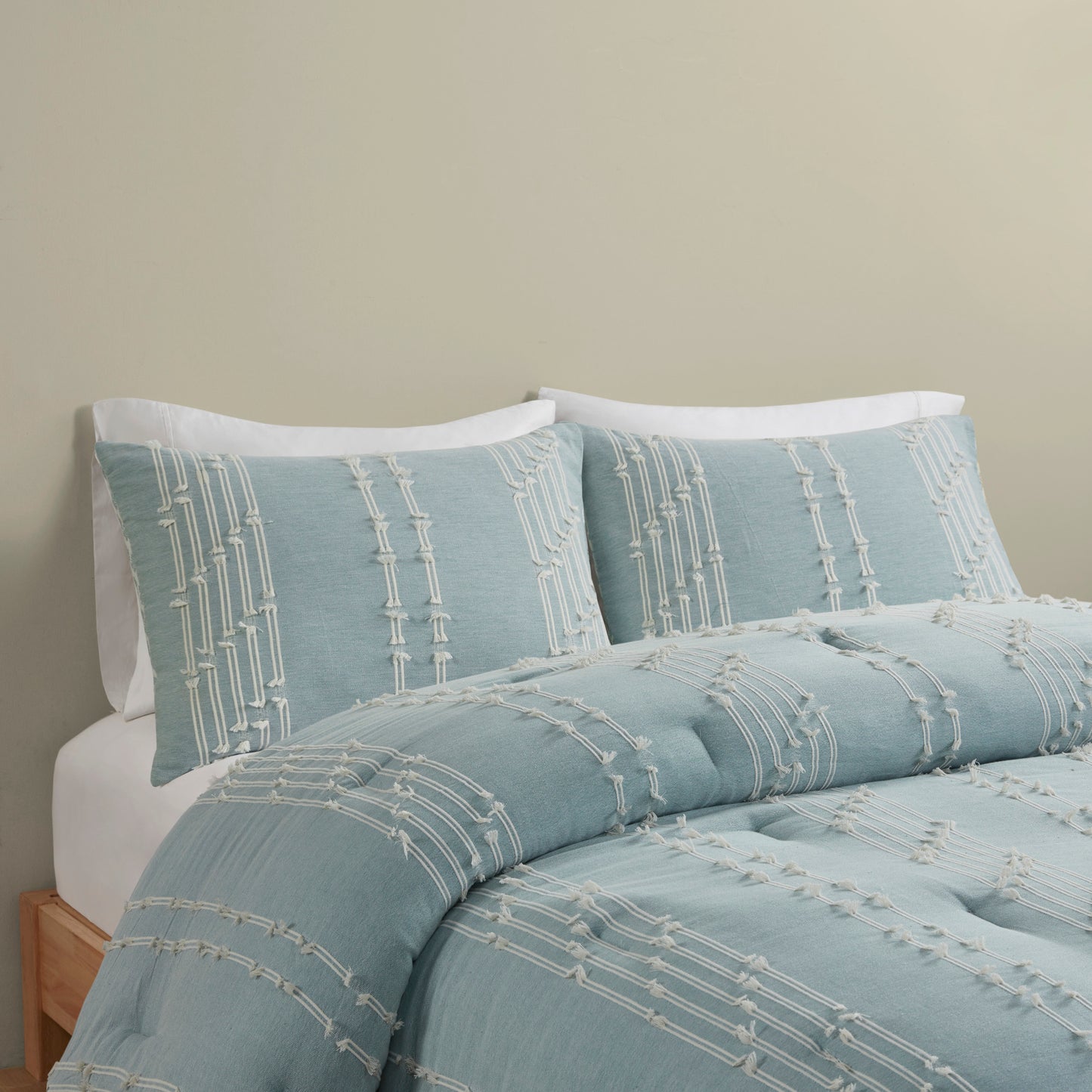 INK+IVY 3 Piece Cotton Jacquard Comforter Set