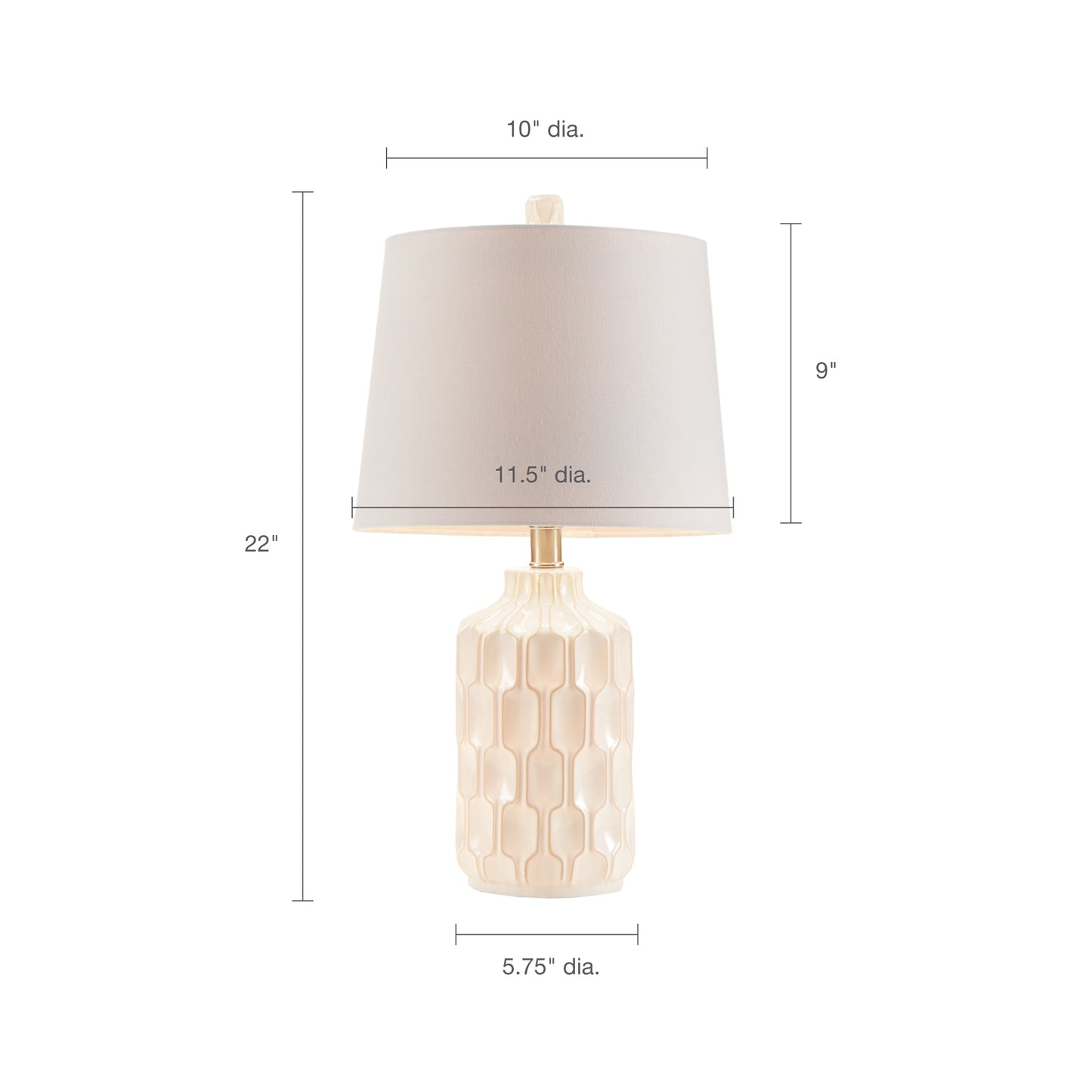 INK+IVY Ceramic Table Lamp