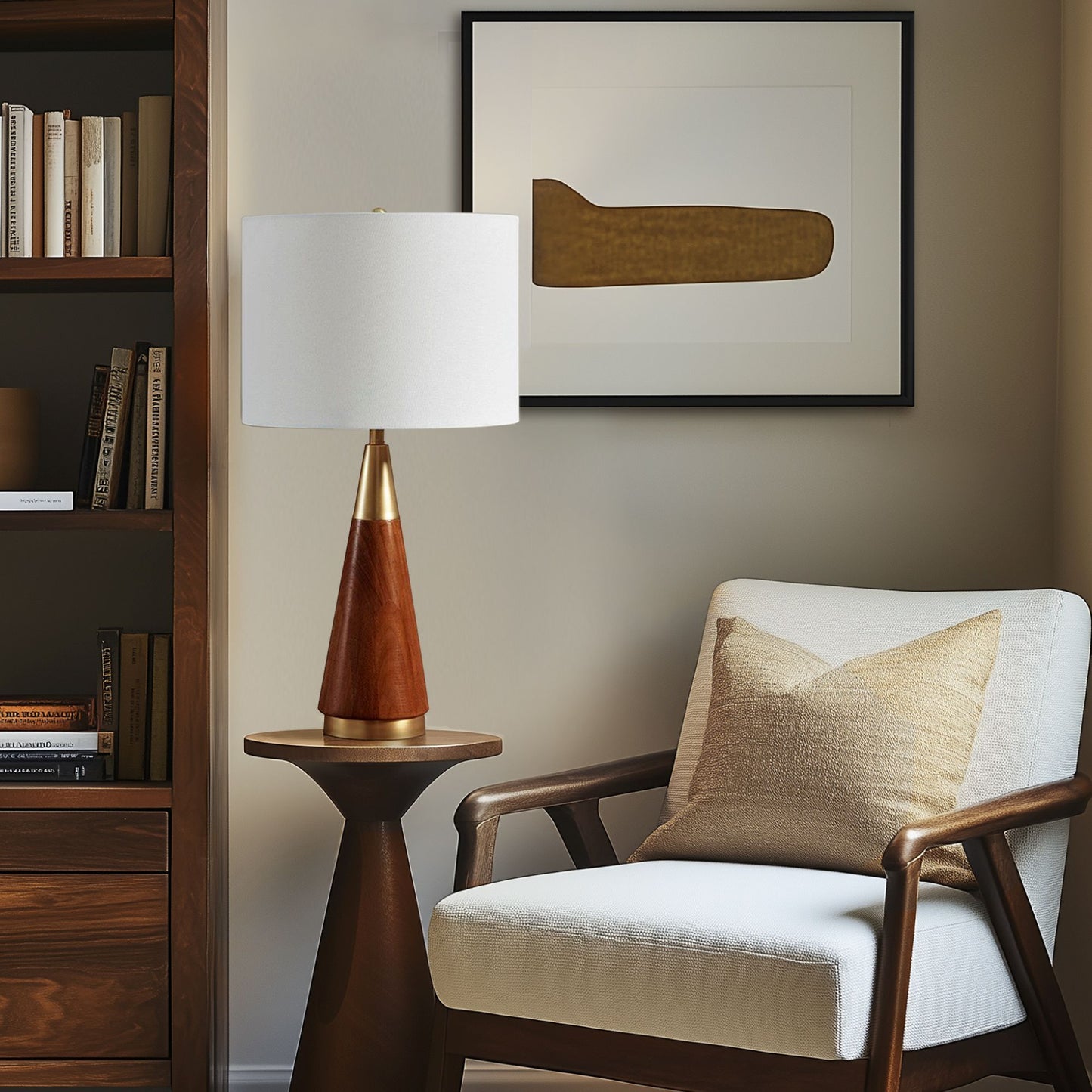 INK+IVY Triangular Table Lamp