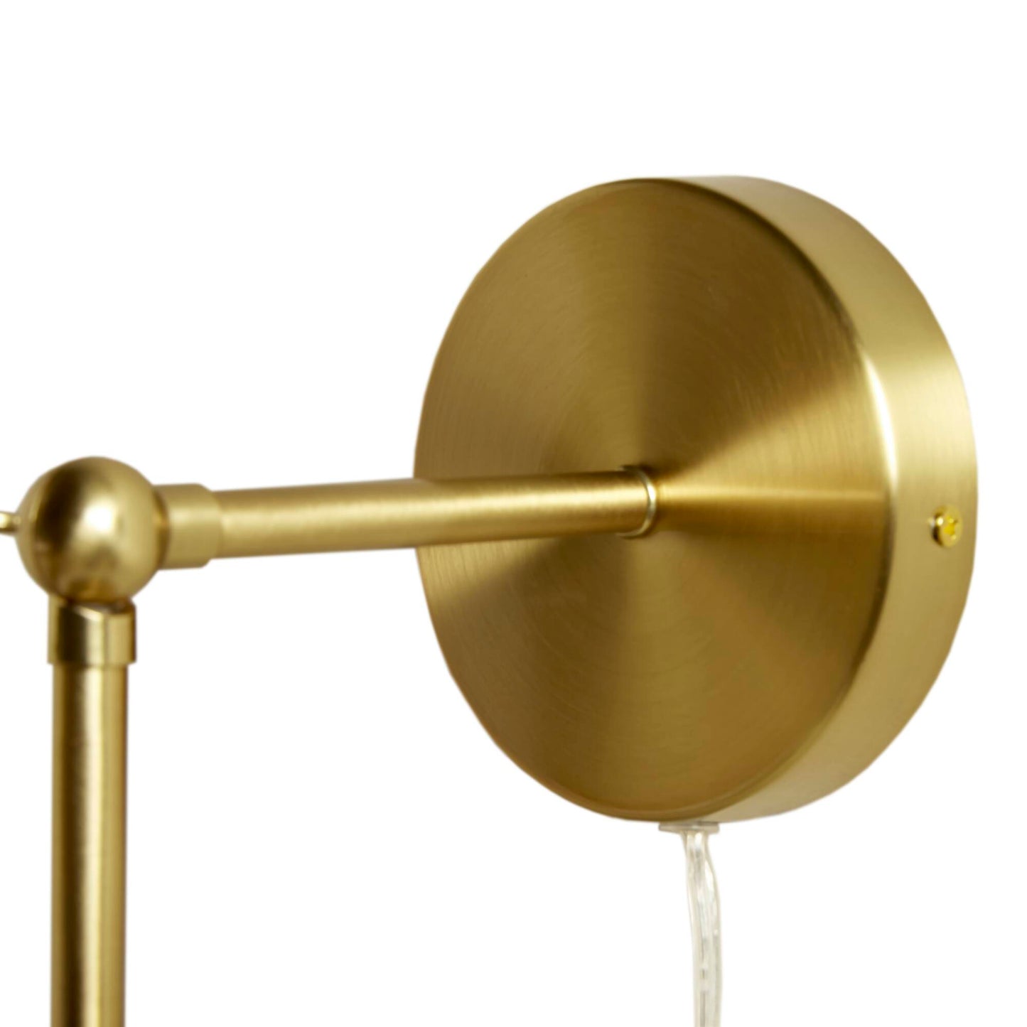 INK+IVY White Ceramic Wall Sconce with Adjustable Swing Arm