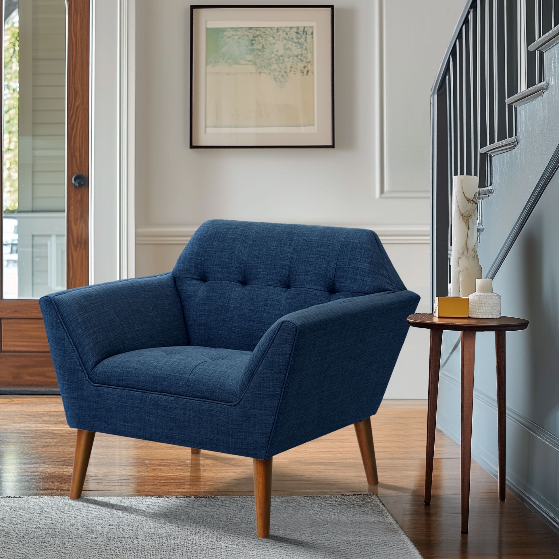 INK+IVY Newport Wide Mid-Century Modern Lounge Chair