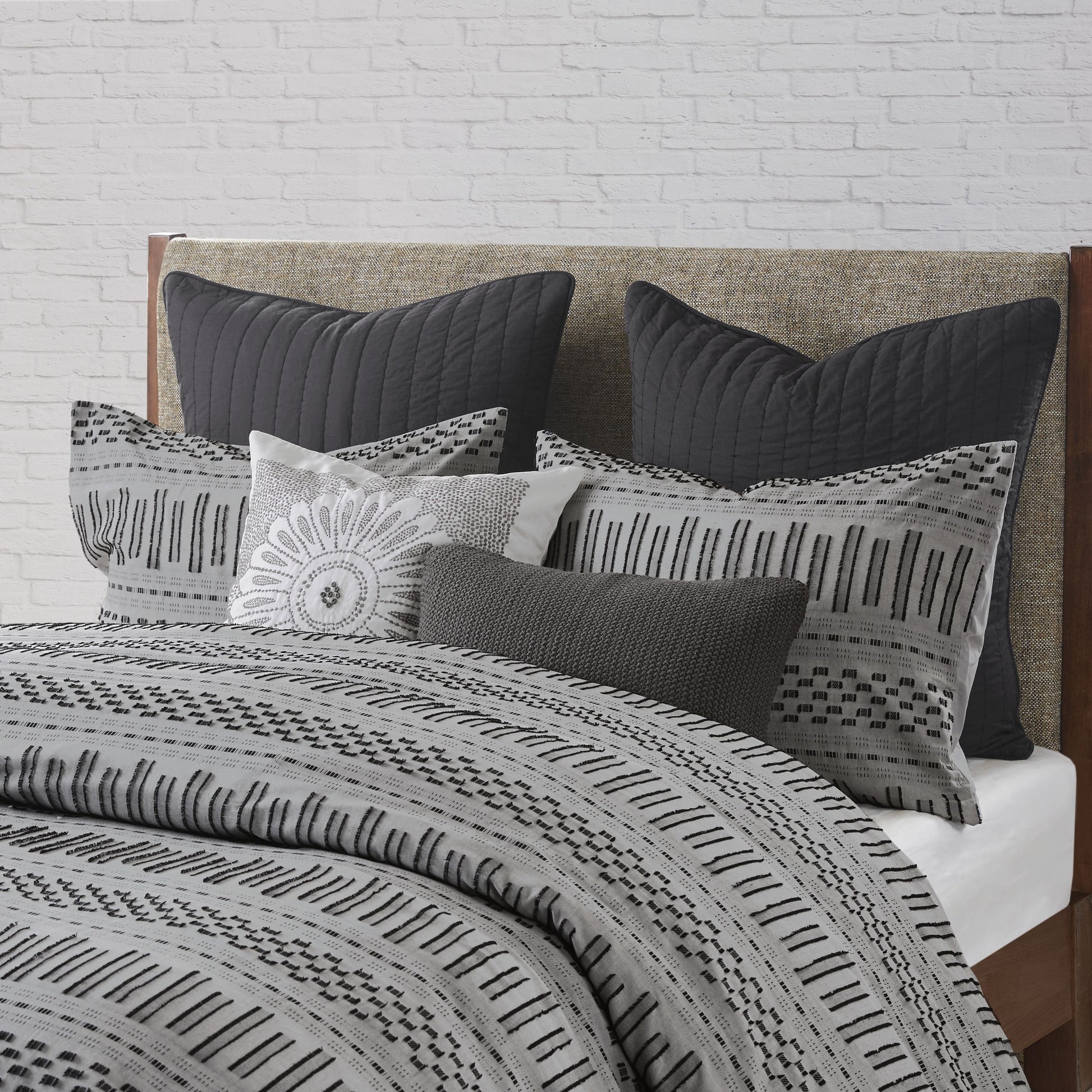 INK+IVY Cotton Jacquard Duvet Cover Mini Set