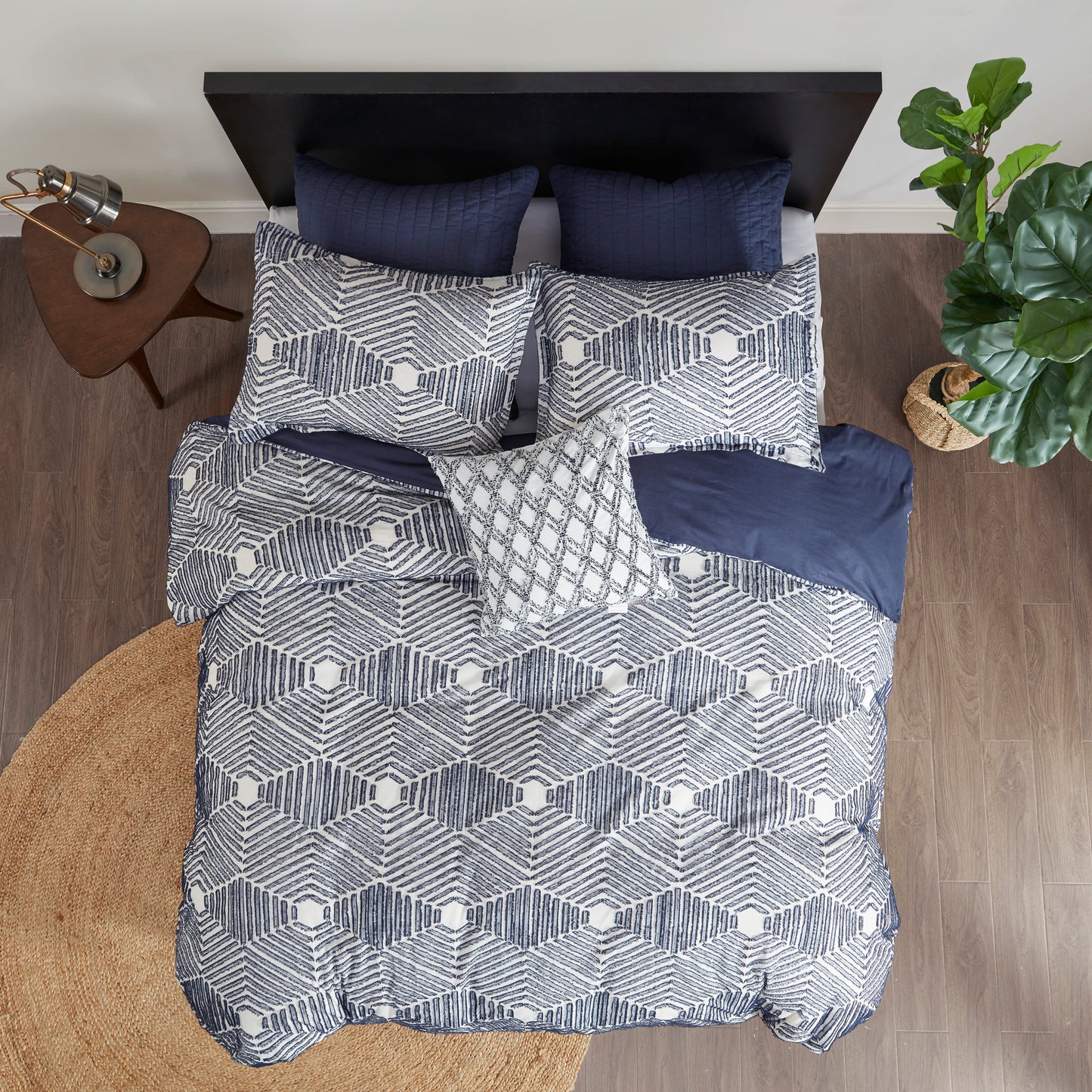 INK+IVY Cotton Jacquard Duvet Cover Set
