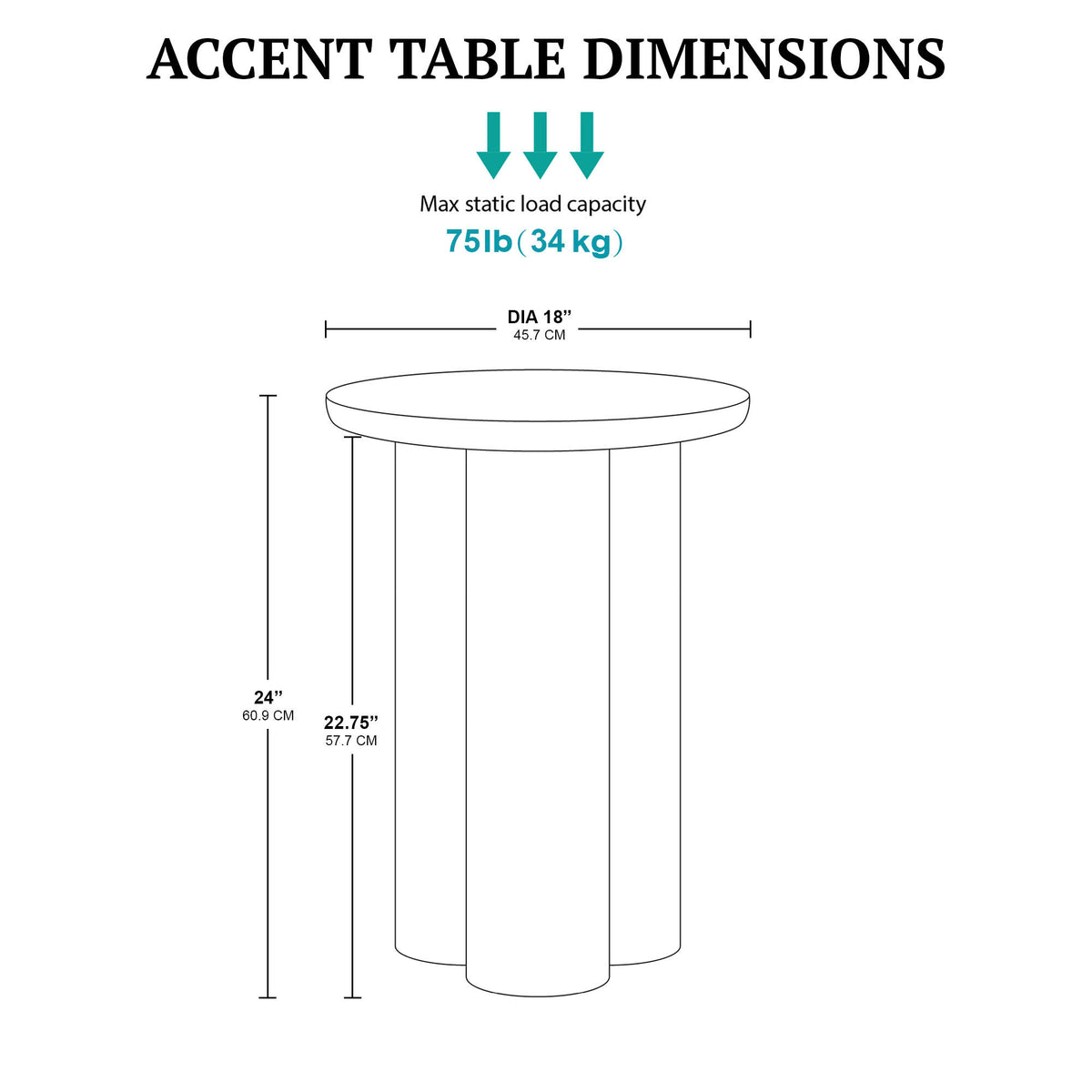 Benji Round Accent Table