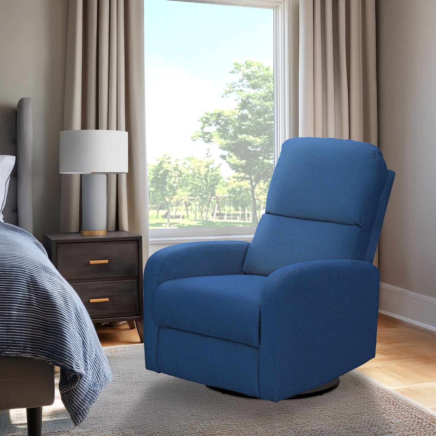 Dakota Power Recliner 3-in-1 with Swivel, Glider, USB Ports