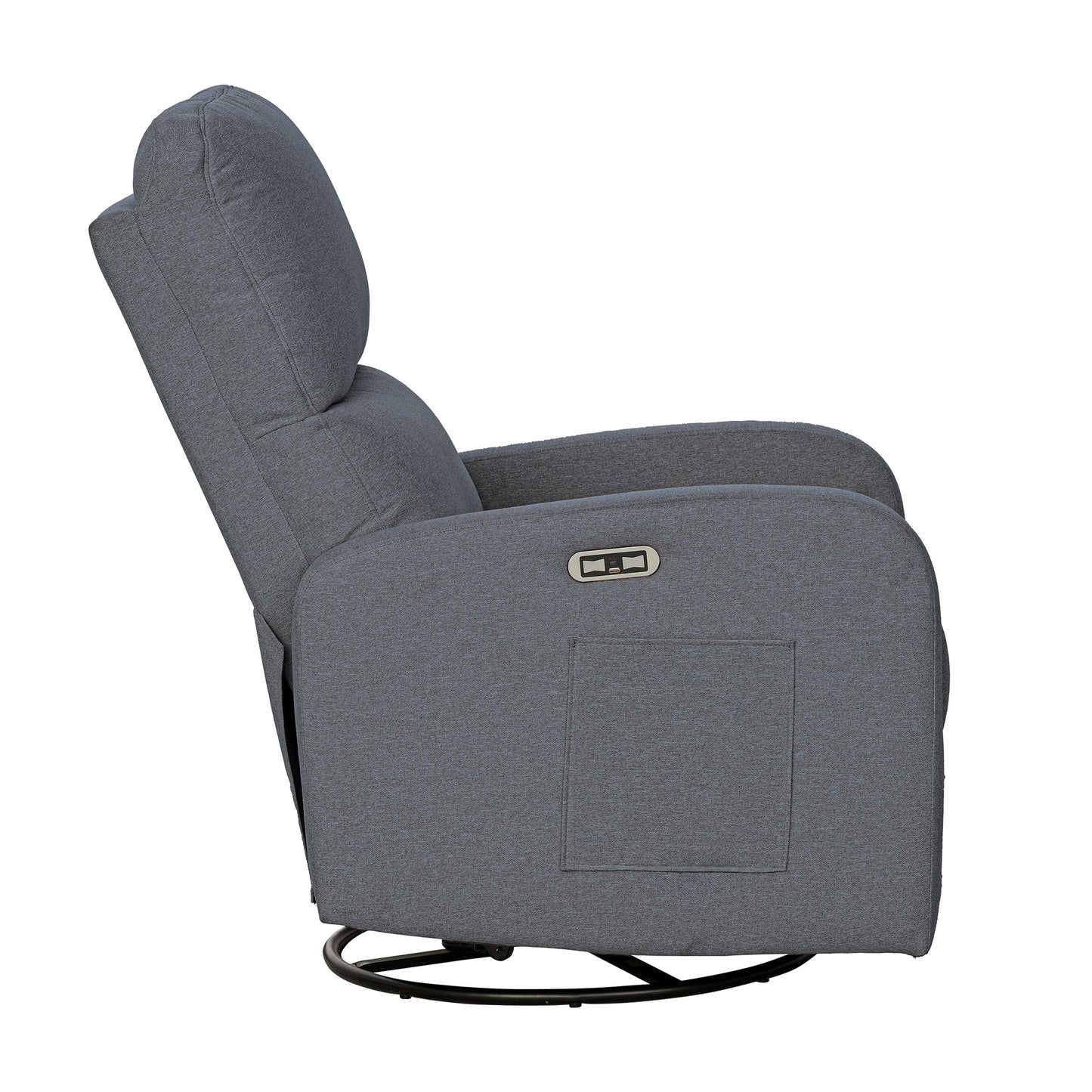 Dakota Power Recliner 3-in-1 with Swivel, Glider, USB Ports