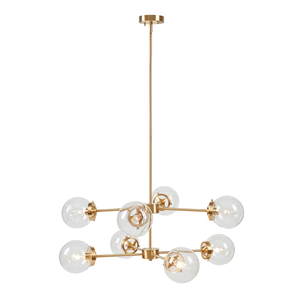 Calista 8-Light Metal Chandelier with Globe Bulbs