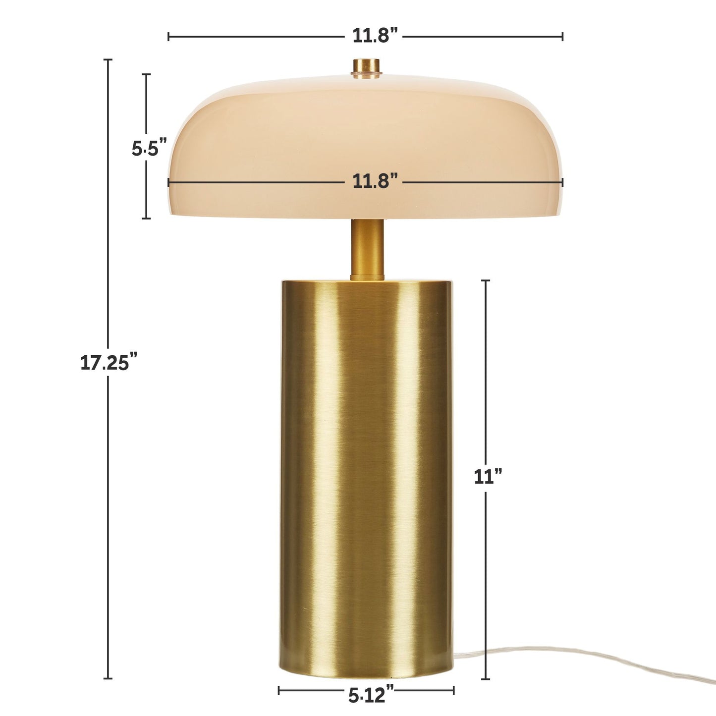 Nilo Textured Ceramic Table Lamp with Fluted Fabric Shade