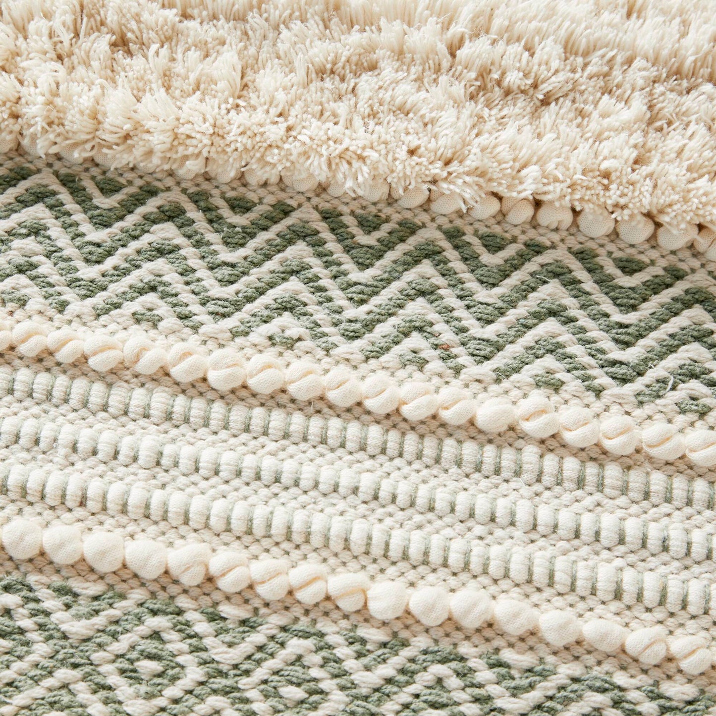 Asher Woven Texture Stripe Bath Rug