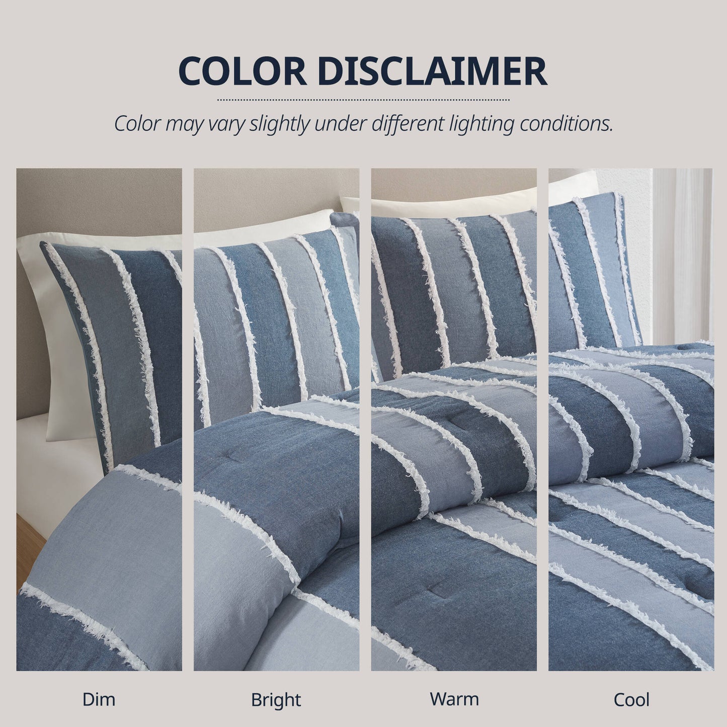 Shay 3-Piece Striped Cotton Comforter Set