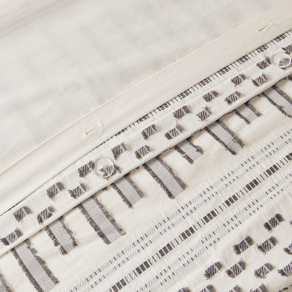 INK+IVY Cotton Jacquard Duvet Cover Mini Set