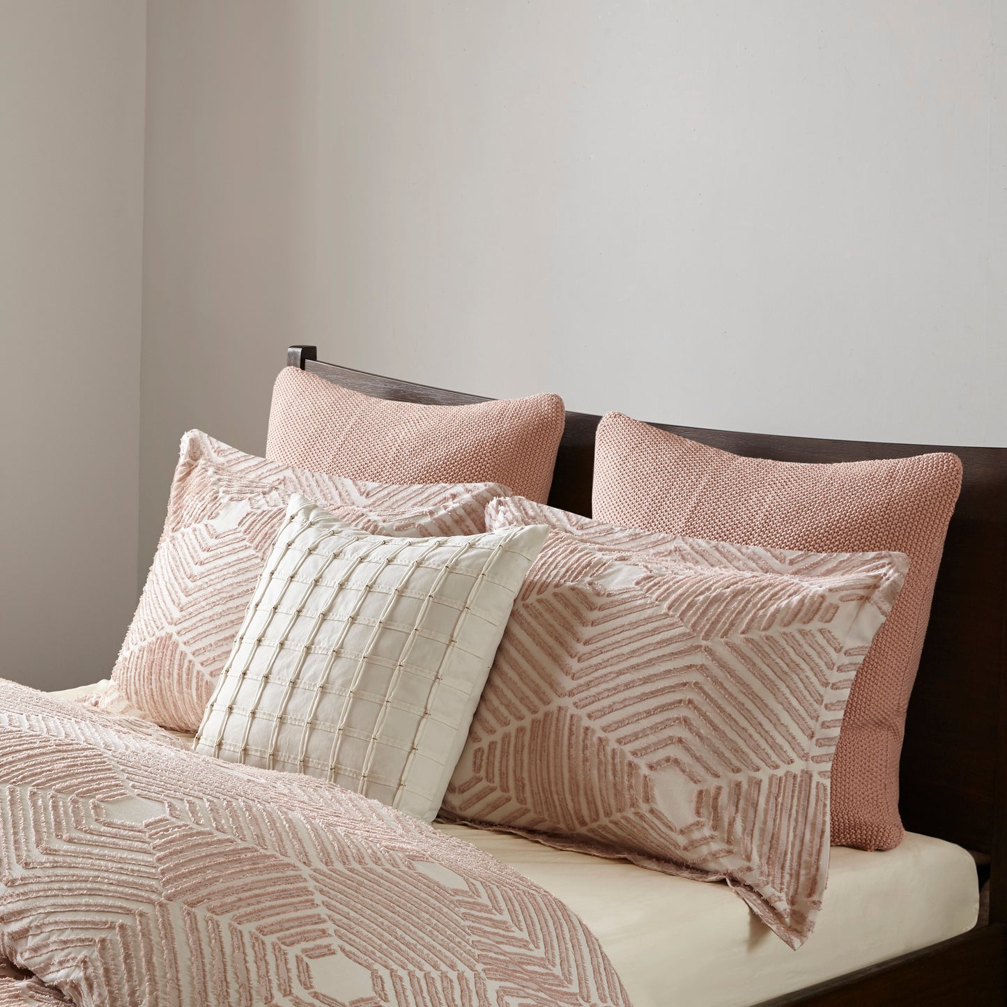 INK+IVY Cotton Jacquard Duvet Cover Set