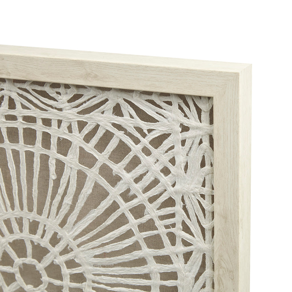INK+IVY Framed Medallion Rice Paper Shadow Box Wall Decor