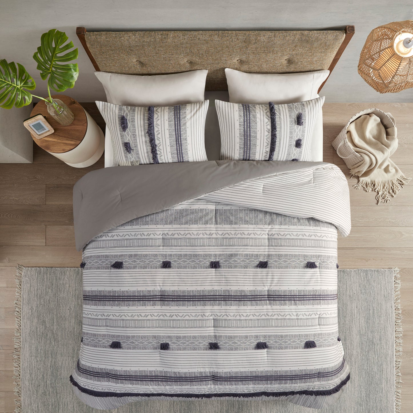 INK+IVY 3 Piece Cotton Comforter Set
