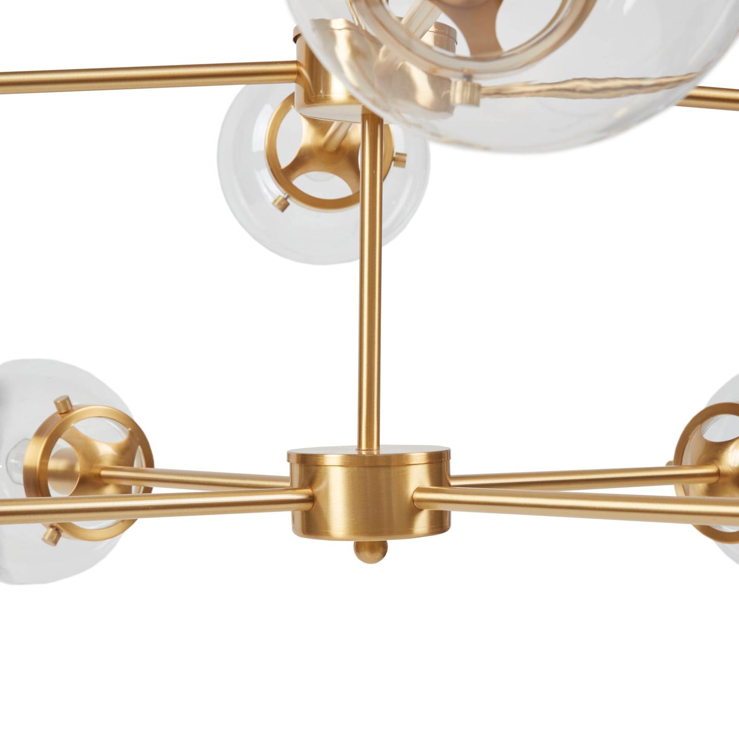 INK+IVY 8-Light Metal Chandelier with Globe Bulbs