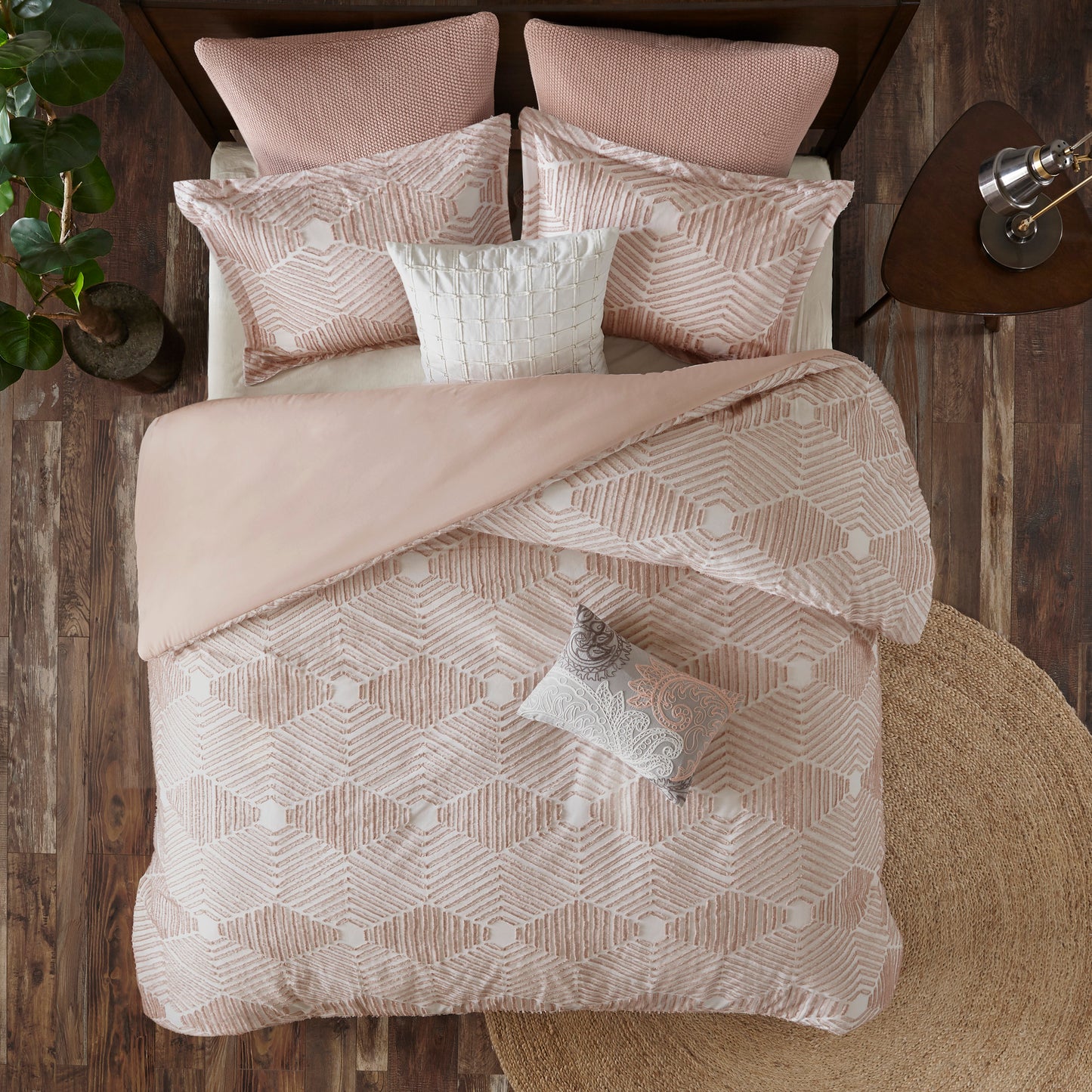 INK+IVY Cotton Jacquard Duvet Cover Set