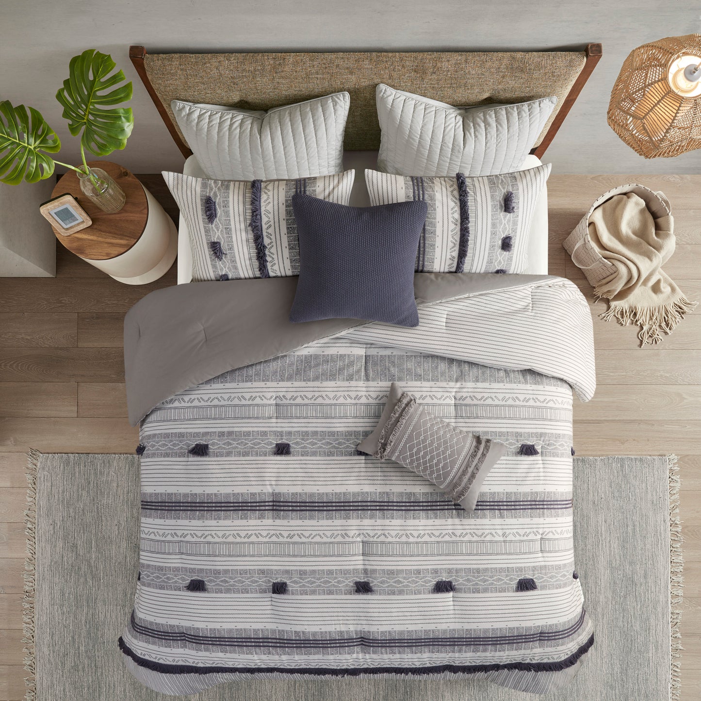 INK+IVY 3 Piece Cotton Comforter Set