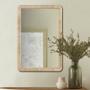 Nova Natural Rattan Round Wall Mirror