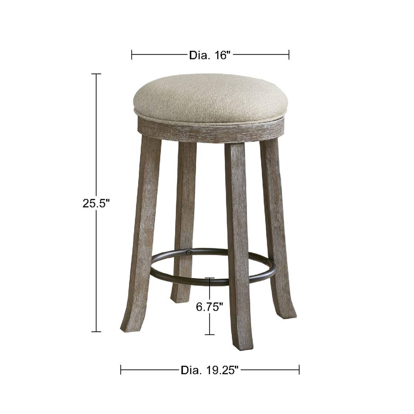 INK+IVY Swivel Counter Stool