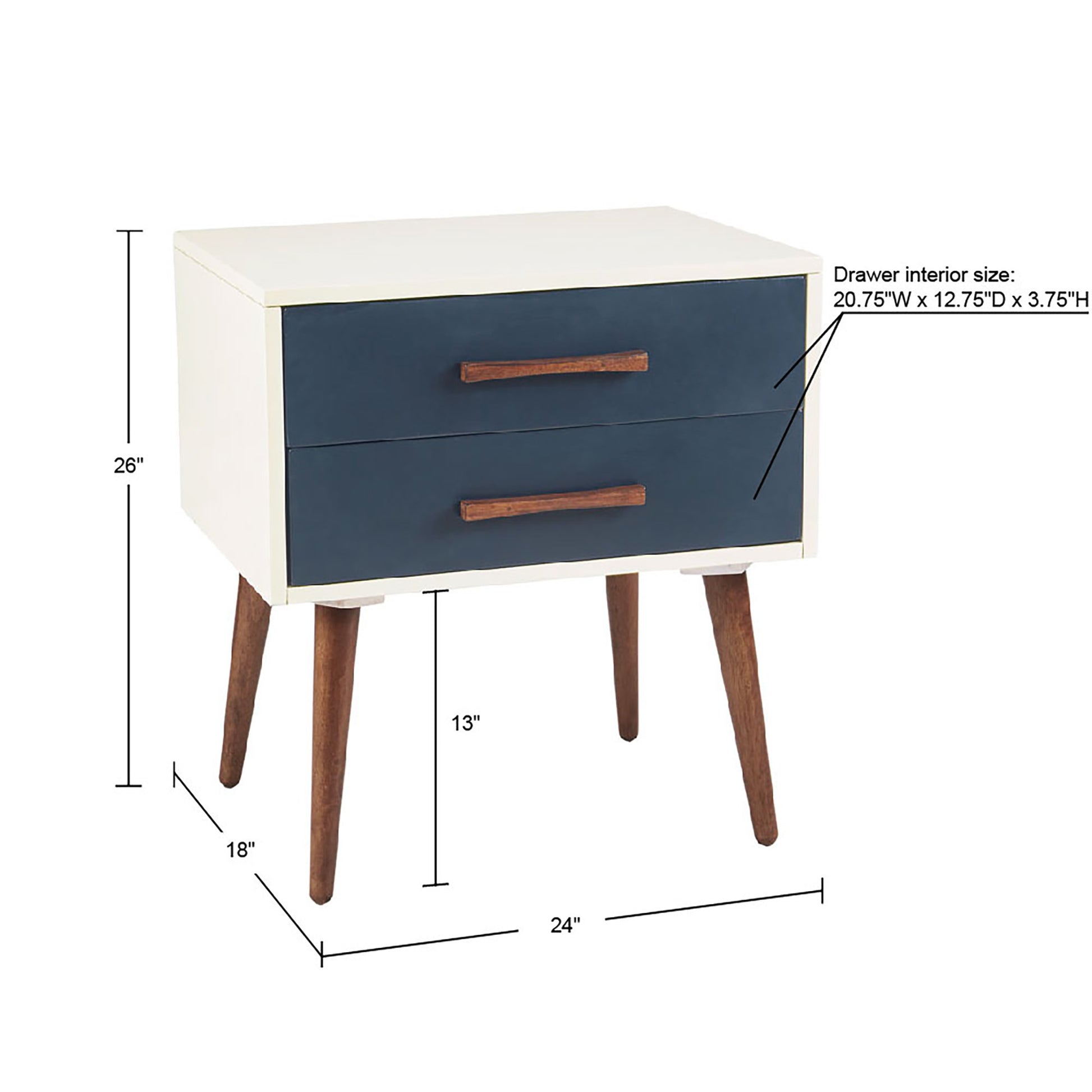 INK+IVY Storage Nightstand