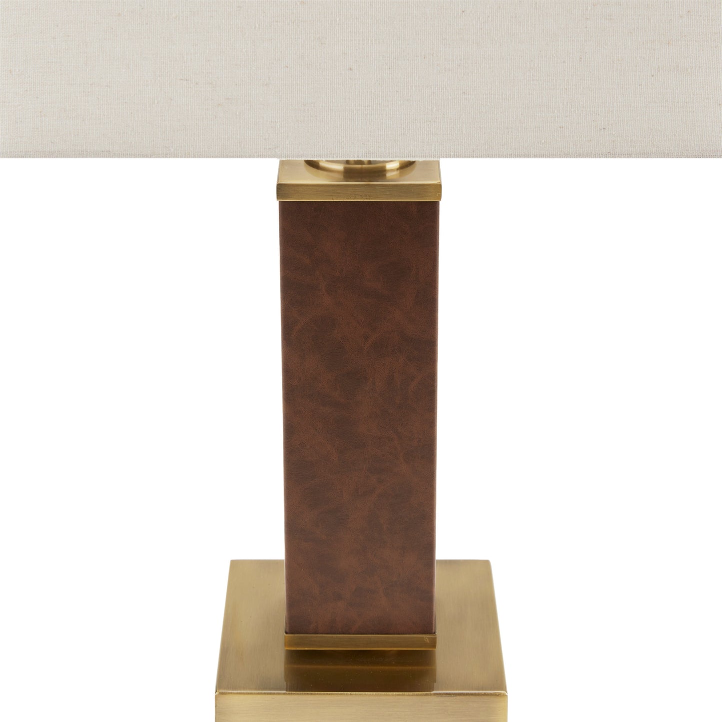 INK+IVY Faux Leather Table Lamp