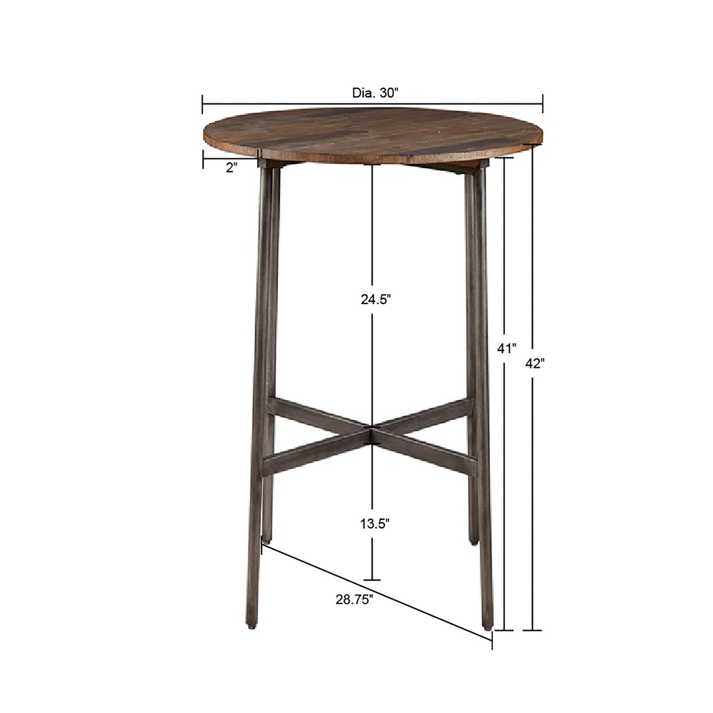 INK+IVY Round Bar Table