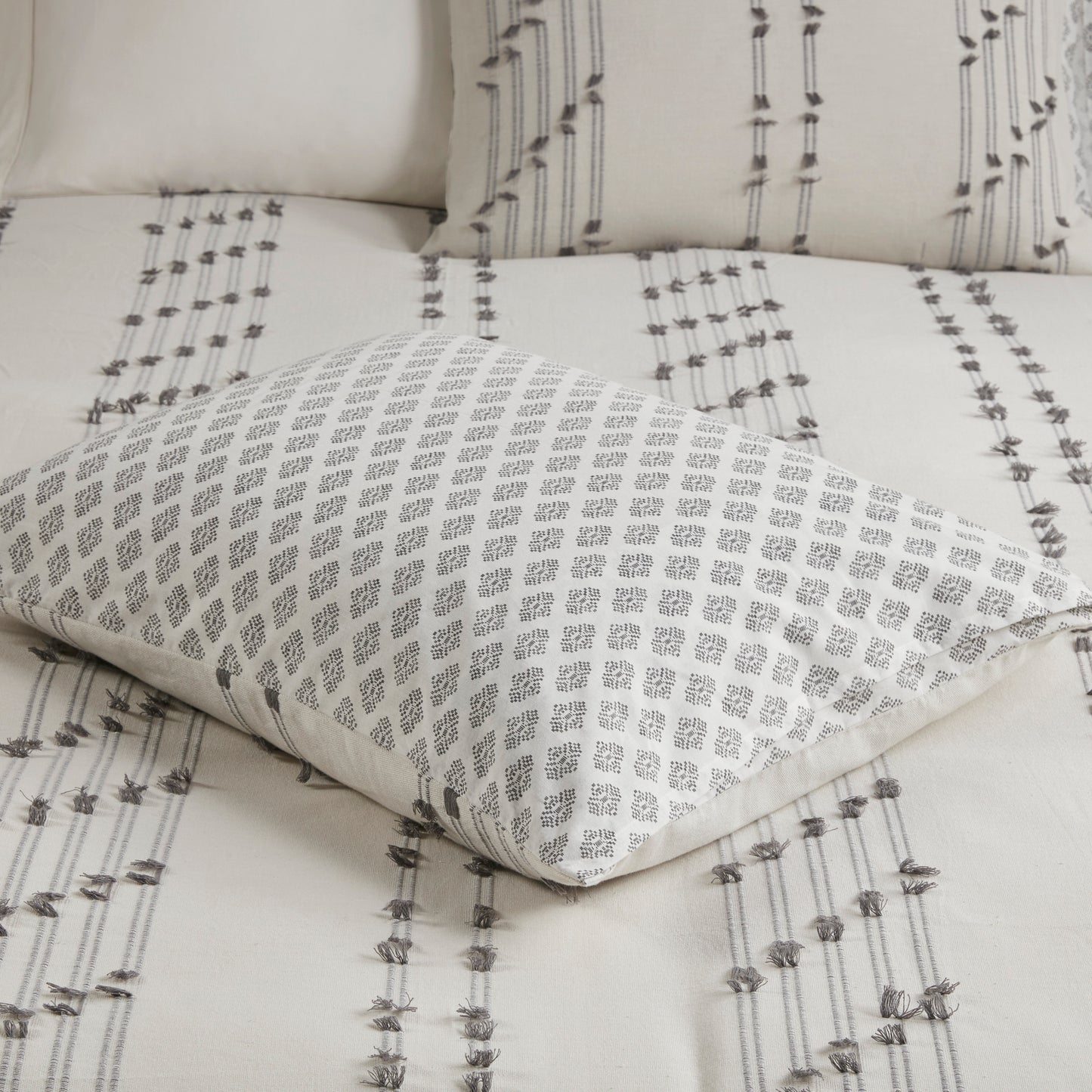 INK+IVY 3 Piece Cotton Jacquard Comforter Set