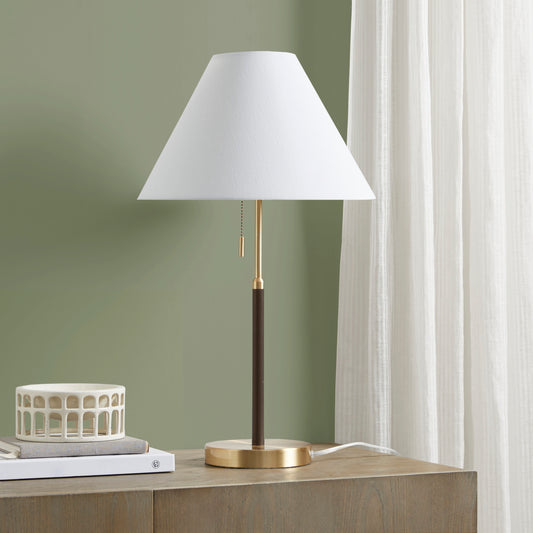 INK+IVY Two Tone Pull-chain Table Lamp